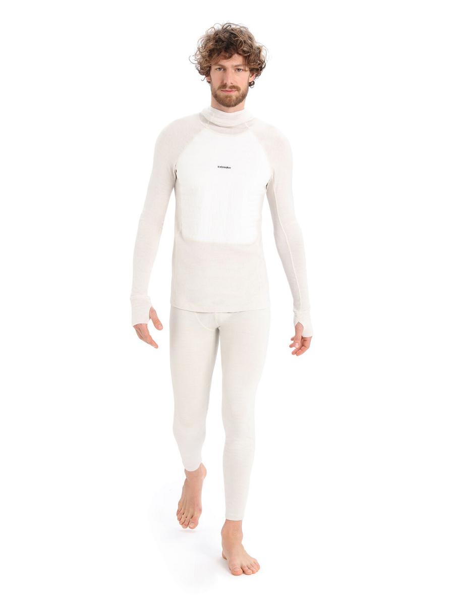 Base Layers Icebreaker ZoneKnit™ Merino Insulated Long Sleeve Hoodie Homme Blanche | FR 1328FDNM